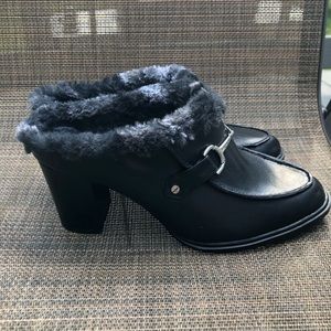Aerosole’s Women’s Fur Slip On Heels